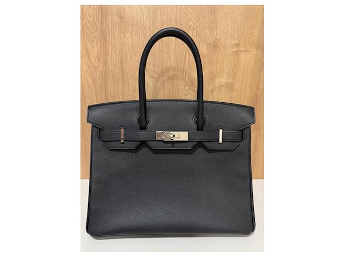 Borsa Hermès Birkin 30 Nero - vista 15