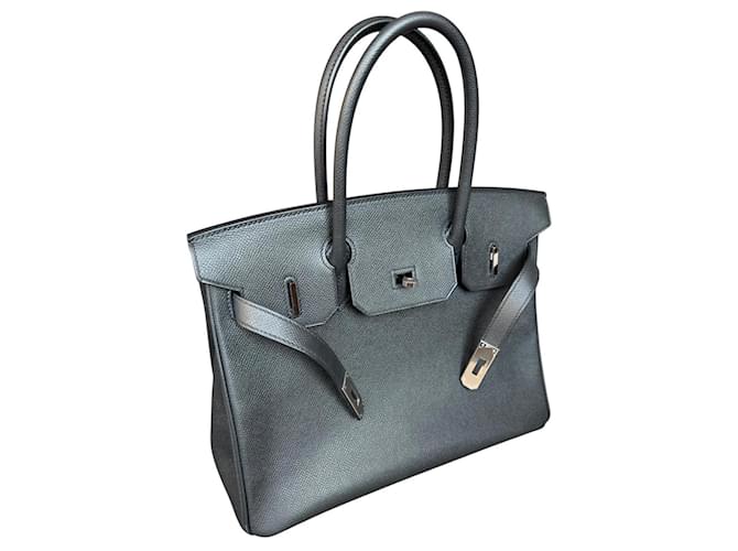 Borsa Hermès Birkin 30 Nero - vista 7