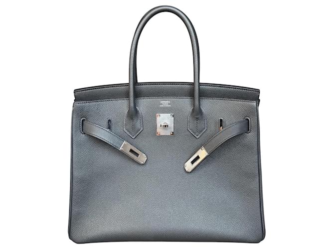 Borsa Hermès Birkin 30 Nero - vista 8