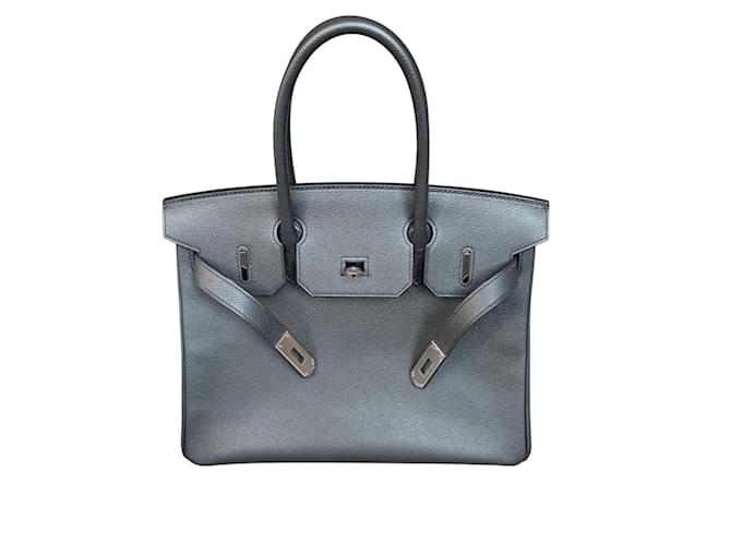 Borsa Hermès Birkin 30 Nero - vista 9
