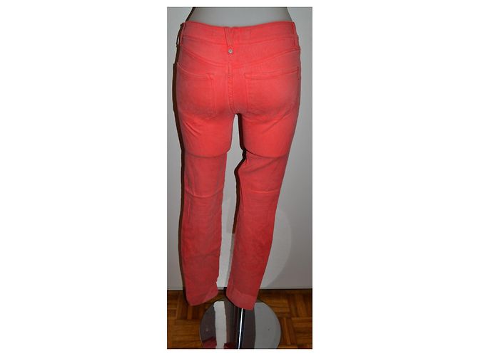 Jeans Skinny Stretch Marc Jacobs Rosa Salmón - vista 2