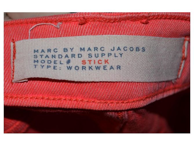 Jeans Skinny Stretch Marc Jacobs Rosa Salmón - vista 3