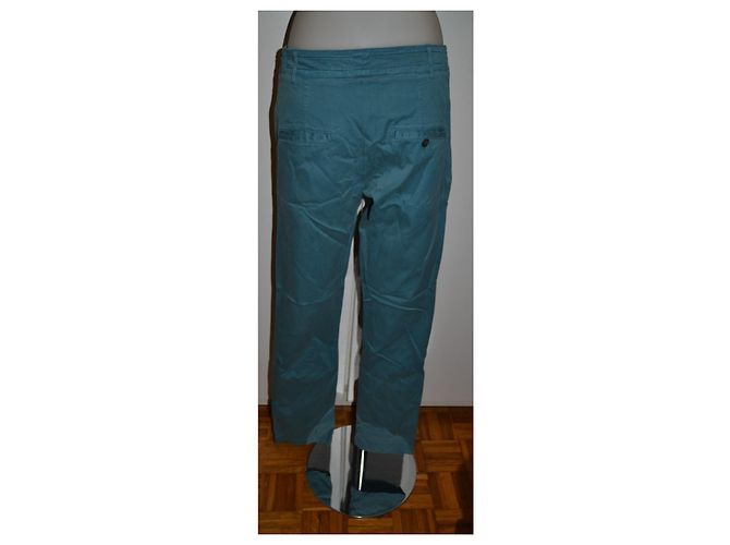 Golden Goose Deluxe Brand Pantalones chino Golden Goose de algodón azul verde - vista 2