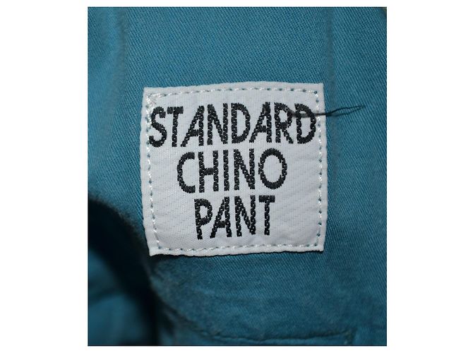 Golden Goose Deluxe Brand Pantalones chino Golden Goose de algodón azul verde - vista 4