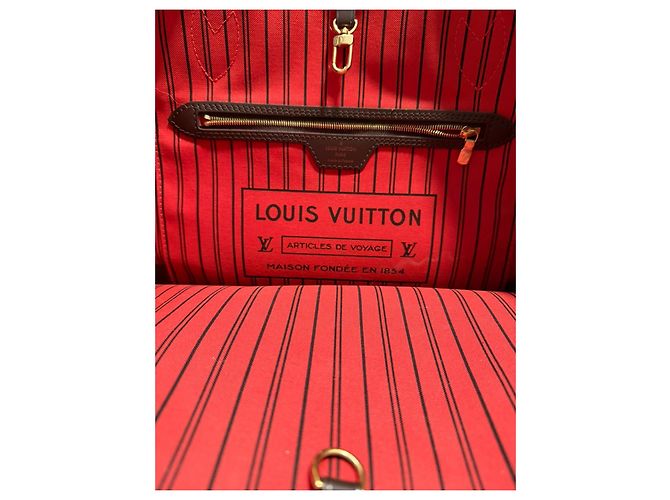 Borsa a mano Louis Vuitton Neverfull MM Pelle Marrone Chiaro - vista 10