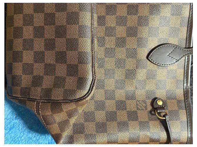 Borsa a mano Louis Vuitton Neverfull MM Pelle Marrone Chiaro - vista 5