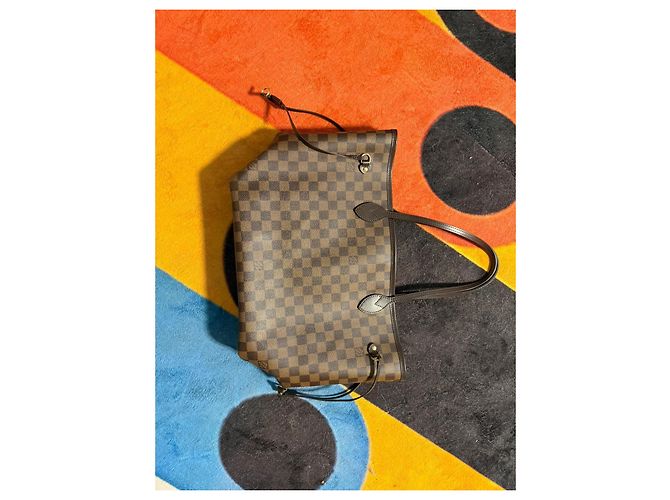 Borsa a mano Louis Vuitton Neverfull MM Pelle Marrone Chiaro - vista 8