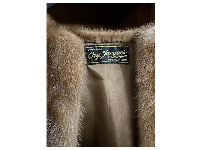 Autre Marque Chaleco/abrigo de visón sin mangas Castaño - vista 3