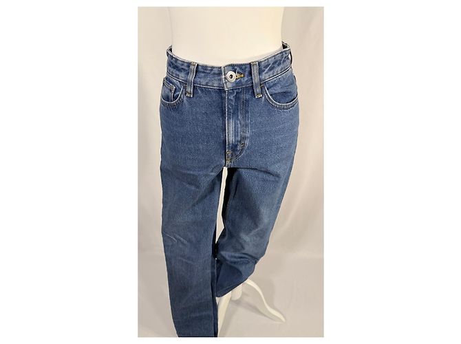 Cos Jeans rectos de talle alto en azul - vista 2