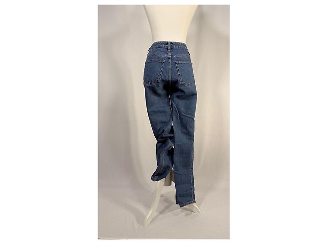 Cos Jeans rectos de talle alto en azul - vista 4