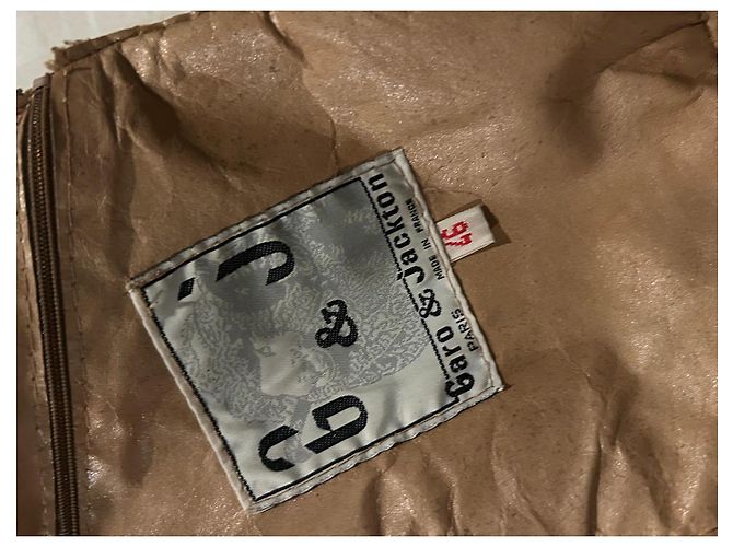 Autre Marque Leather and Shearling Aviator Jacket Brown - view 3