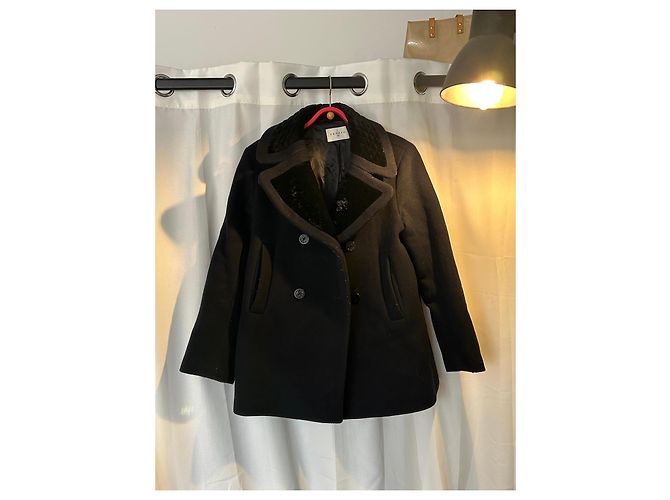 Cappotto corto nero Sandro - vista 2