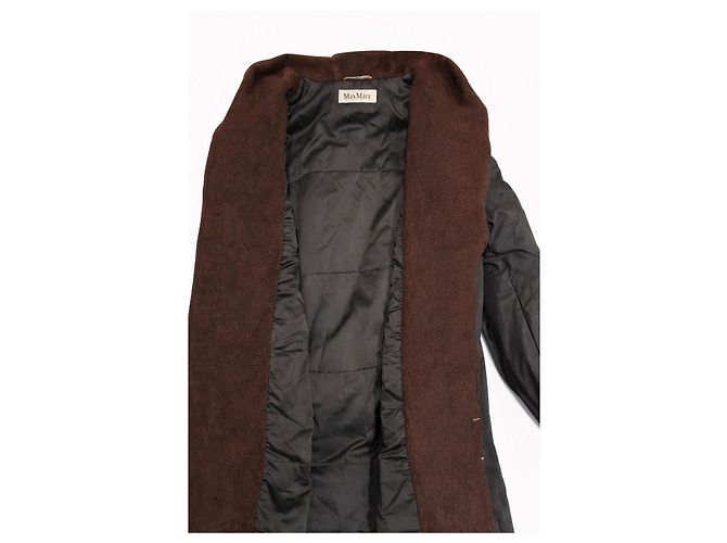 Cappotto marrone Max Mara con cappuccio - vista 3