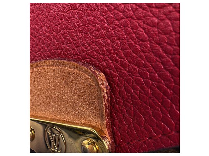 Cartera Pallas Louis Vuitton Castaño Roja Fucsia Monograma - vista 5