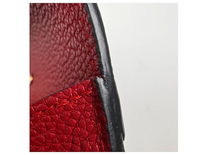 Cartera Pallas Louis Vuitton Castaño Roja Fucsia Monograma - vista 7
