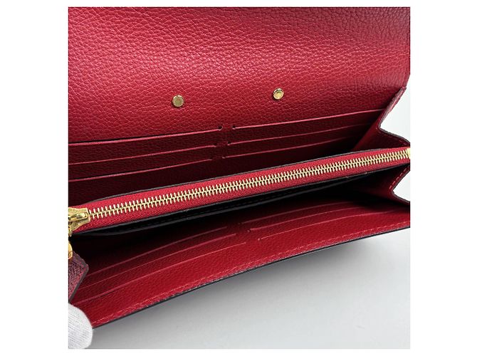 Cartera Pallas Louis Vuitton Castaño Roja Fucsia Monograma - vista 8