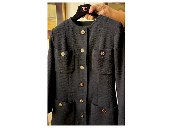 Set di 12 loghi CC Chanel vintage in oro e nero D'oro - vista 21