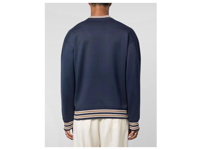 Valentino Marineblauer Hoodie mit 'V'-Applikation Dunkelblau - Ansicht 11