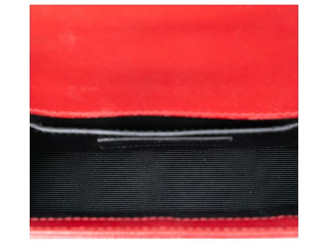 Borsa a tracolla Kate Monogram in pelle rossa Saint Laurent Rosso - vista 4