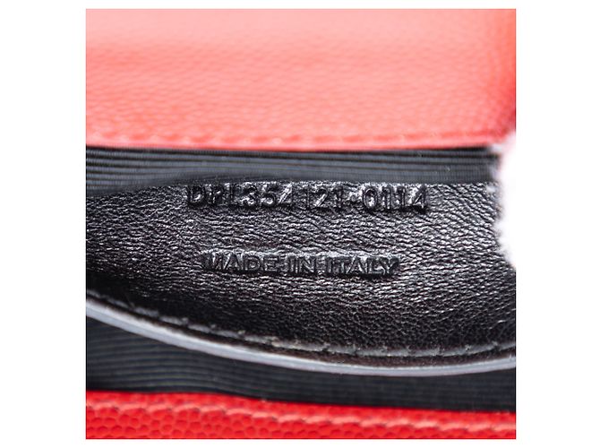 Borsa a tracolla Kate Monogram in pelle rossa Saint Laurent Rosso - vista 5