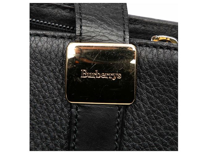 Burberry schwarze Leder-Tote - Ansicht 5