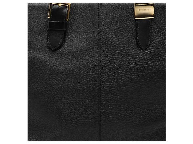 Burberry schwarze Leder-Tote - Ansicht 6