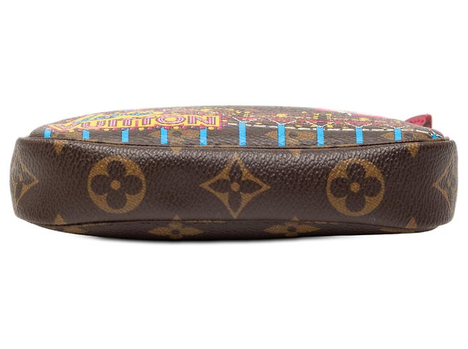 Mini Pochette Accessoires Vivienne Natale in Monogramma Marrone Louis Vuitton - vista 3