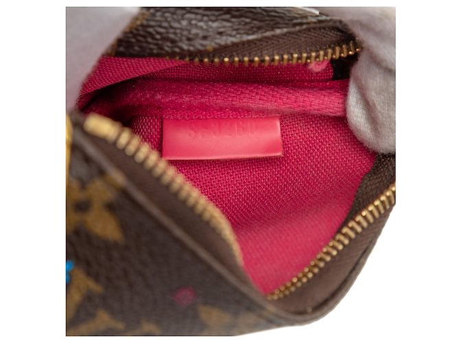 Mini Pochette Accessoires Vivienne Natale in Monogramma Marrone Louis Vuitton - vista 5