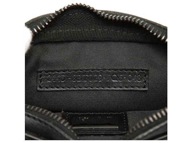 Fendi Mini Zucchino Nero in Tela con Zip a Tracolla - vista 6