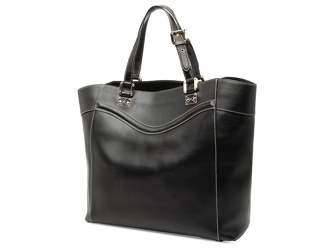 Gucci Schwarze Leder Hysteria Crest Tote - Ansicht 2