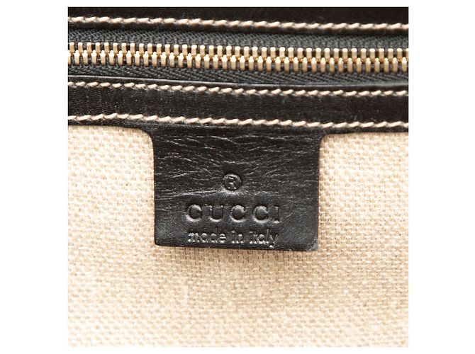 Gucci Schwarze Leder Hysteria Crest Tote - Ansicht 5