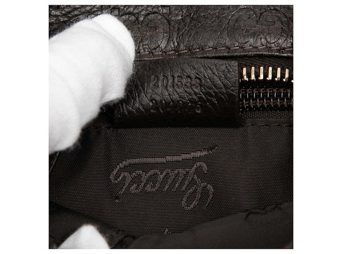 Borsa a tracolla Guccissima marrone Gucci Marrone scuro - vista 6