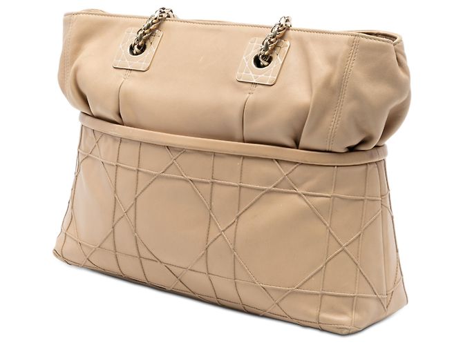Tote bag Cannage Granville in agnello beige Dior - vista 2