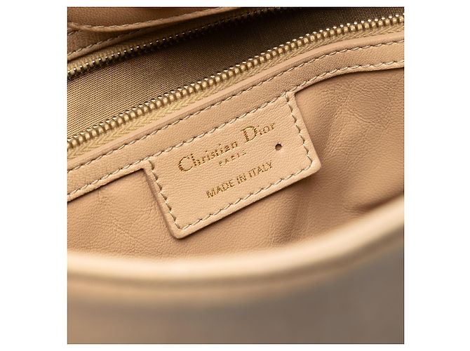 Tote bag Cannage Granville in agnello beige Dior - vista 5