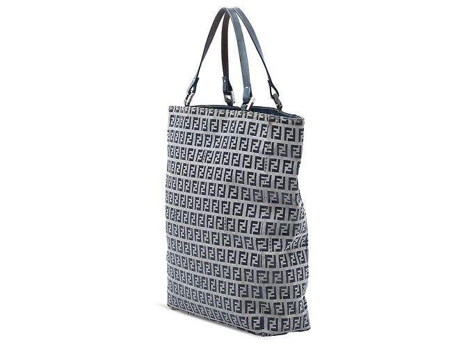 Graue Zucchino-Canvas-Tasche von Fendi Braun - Ansicht 2