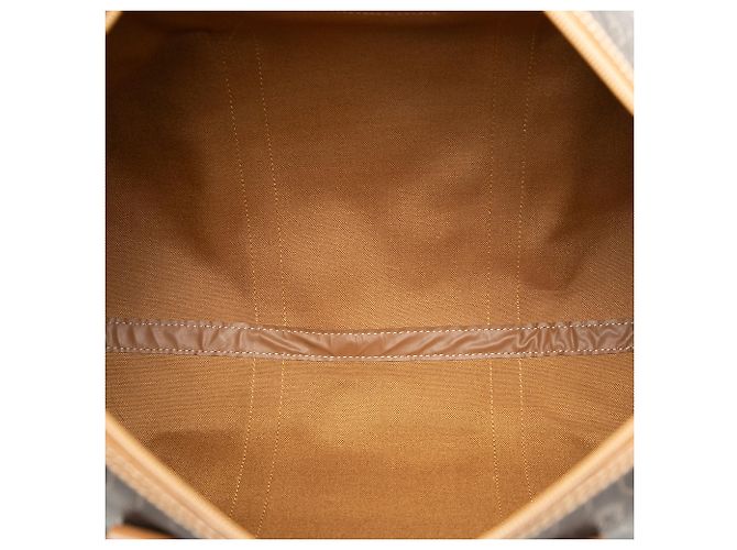 Dior Reisetasche aus schwarzem beschichtetem Canvas mit Wabenmuster - Ansicht 4
