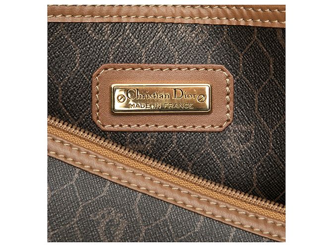 Dior Reisetasche aus schwarzem beschichtetem Canvas mit Wabenmuster - Ansicht 5