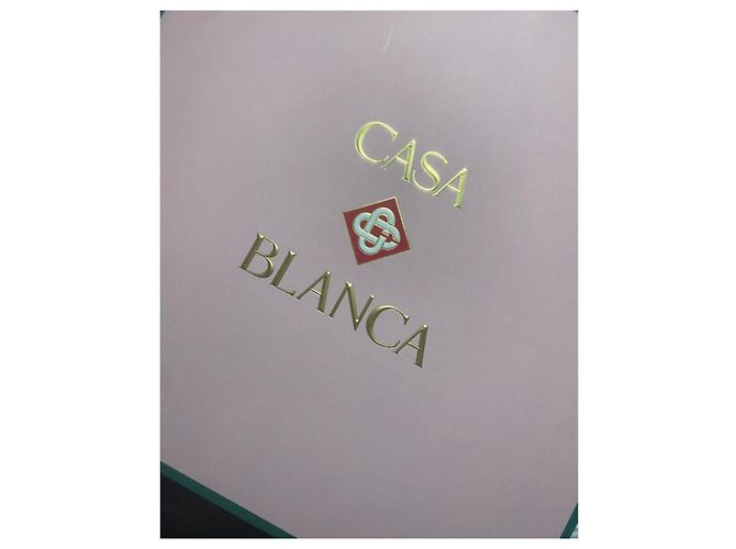 Camisa de seda estampada Casablanca Blanco Azul Naranja Amarillo - vista 11