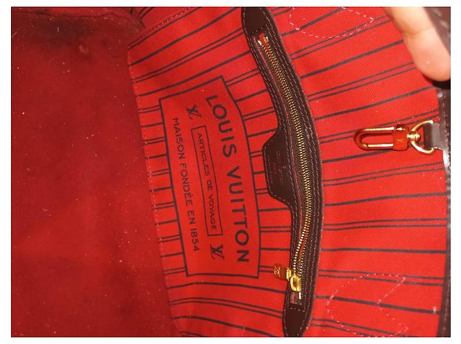 Borsa Neverfull PM Louis Vuitton Marrone - vista 4