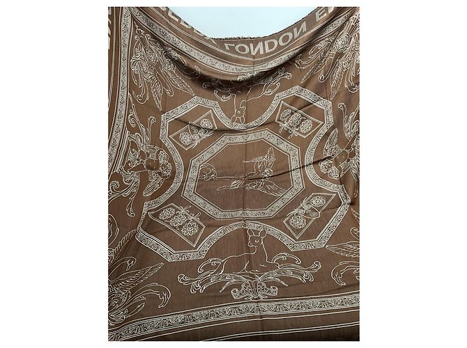 Foulard in seta edizione da collezione "Creature Mitologiche" di Burberry Multicolore - vista 13
