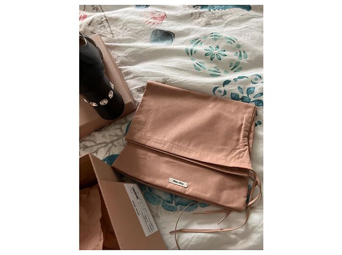 Décolleté Miu Miu in pelle nera con strass misura 40 Nero - vista 8