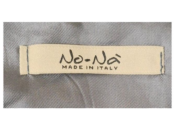 Autre Marque No-Na Pure Seidenkleid Braun Blau - Ansicht 3