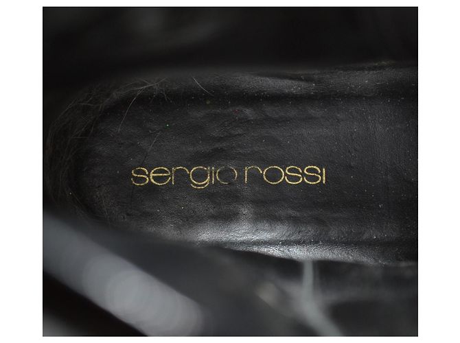 Stivaletti Sergio Rossi in pelle nera Nero - vista 7