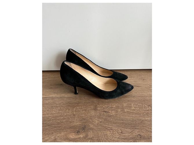 Autre Marque FABIO RUSCONI Sapatos de salto em camurça preta Fabio Rusconi Preto - vista 2