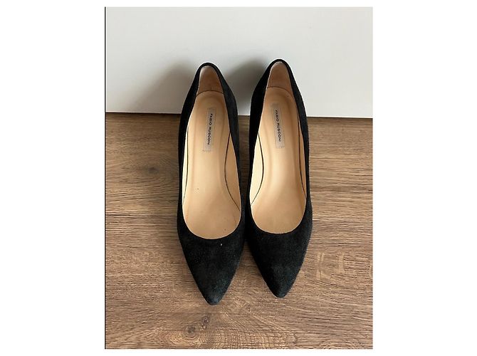 Autre Marque FABIO RUSCONI Sapatos de salto em camurça preta Fabio Rusconi Preto - vista 3
