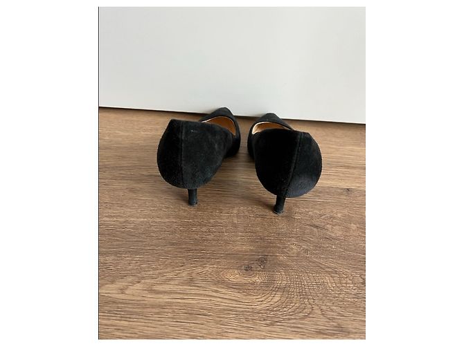 Autre Marque FABIO RUSCONI Sapatos de salto em camurça preta Fabio Rusconi Preto - vista 5