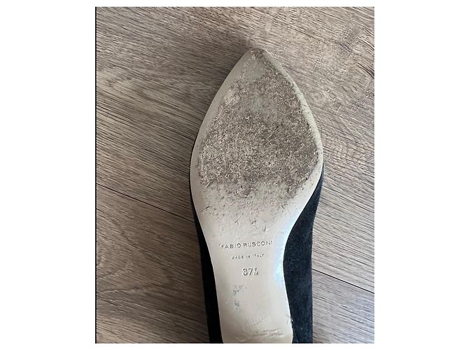 Autre Marque FABIO RUSCONI Sapatos de salto em camurça preta Fabio Rusconi Preto - vista 6