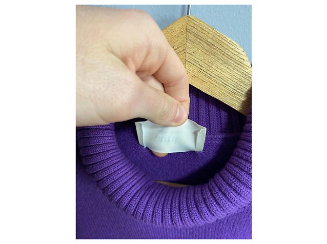 AMI Paris virgin wool sweater Purple - view 5