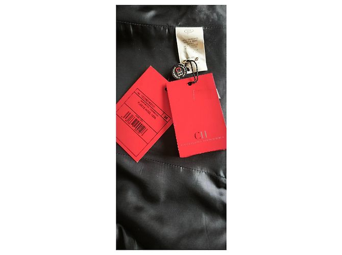 Carolina Herrera Schwarzer Blazer aus Schurwolle - Ansicht 15