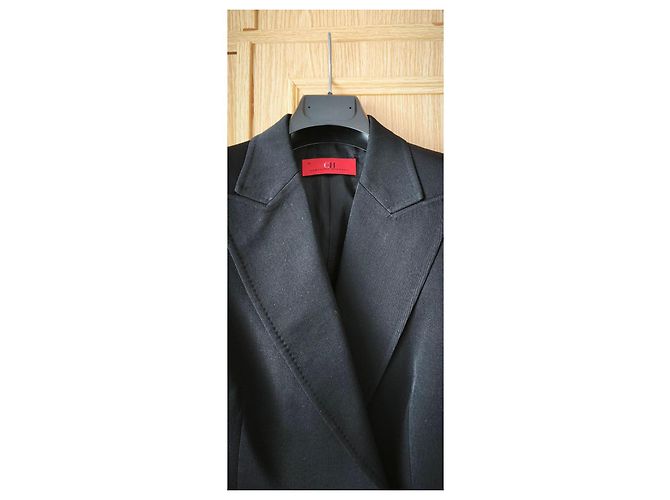 Carolina Herrera Schwarzer Blazer aus Schurwolle - Ansicht 2